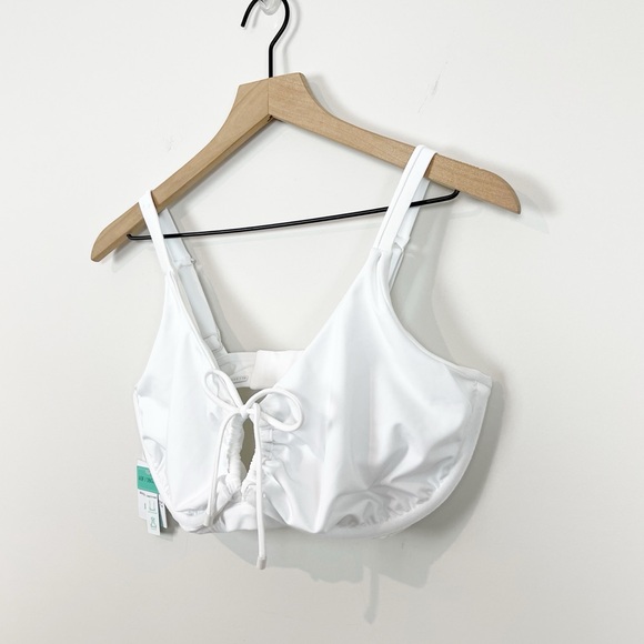 NWT Sunsets White Lily Kauai Keyhole Bikini Top - Picture 9 of 16